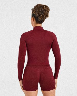 Adapt Seamless Jacket - Autumn Red: The Ultimate Sculpting Layer