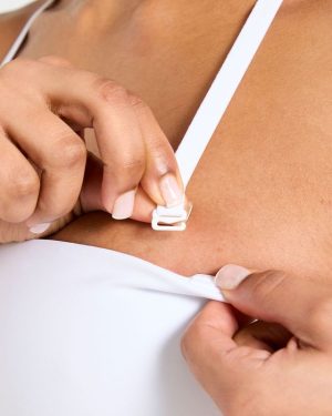 Essential Bandeau Sports Bra - White: Versatile Support for Every Workout