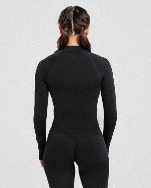 Adapt Seamless Jacket - Black: The Ultimate Sculpting Activewear Layer