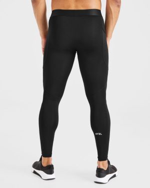 Essential Base Layer Leggings - Black: The Ultimate Second-Skin Performance Fit