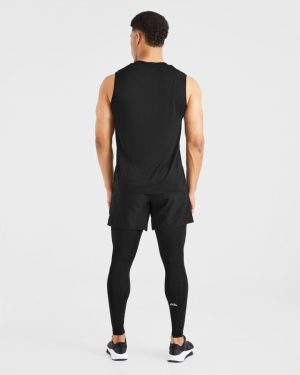 Essential Base Layer Leggings - Black: The Ultimate Second-Skin Performance Fit
