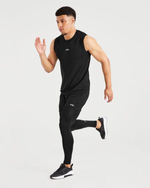 Essential Base Layer Leggings - Black: The Ultimate Second-Skin Performance Fit