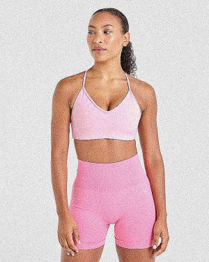Essential Crossback Sports Bra - Baby Pink: The Ultimate Low-Impact Companion