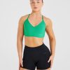 Essential Crossback Sports Bra - Emerald Green