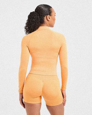 Adapt Seamless Jacket - Bright Orange: The Ultimate Summer Sculpting Layer