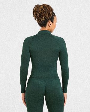 Adapt Seamless Jacket - Deep Forest: The Ultimate Sculpting Activewear