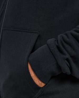 Essential Lightweight Zip Up Hoodie - Black | Premium Comfort & Style