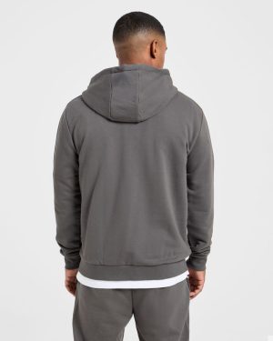 Essential Lightweight Zip Up Hoodie - Charcoal: The Ultimate Versatile Layer