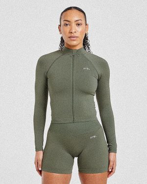 Adapt Seamless Jacket - Green: The Ultimate Sculpting Activewear