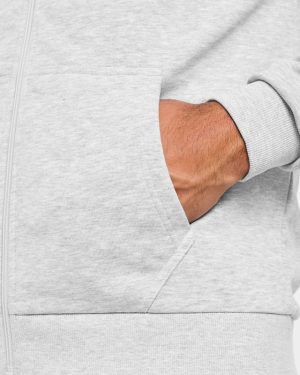 Essential Lightweight Zip Up Hoodie - Grey Marl | Premium Comfort & Style