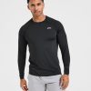 Essential Long Sleeve T Shirt - Black: The Ultimate Slim Fit Base Layer