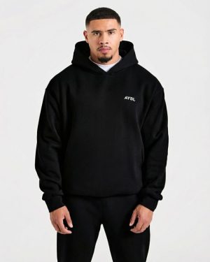 Essential Oversized Hoodie - Black: The Ultimate Comfort & Style Statement