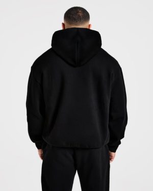 Essential Oversized Hoodie - Black: The Ultimate Comfort & Style Statement