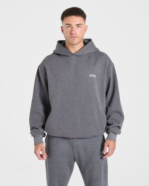 Essential Oversized Hoodie - Charcoal Marl: The Ultimate Comfort Upgrade
