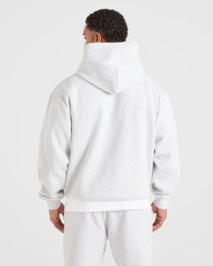 Essential Oversized Hoodie - Grey Marl: The Ultimate Comfort Staple