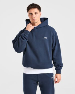 Essential Oversized Hoodie - Navy: The Ultimate Comfort & Style Statement