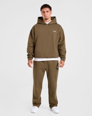 Essential Oversized Hoodie - Olive Green: The Ultimate Comfort Upgrade