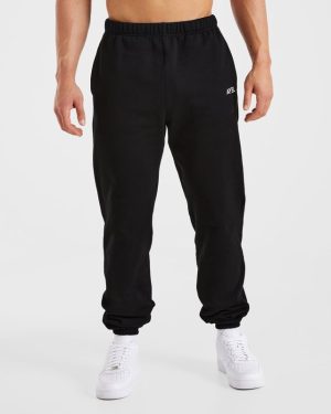 Essential Oversized Joggers - Black: The Ultimate Comfort Upgrade