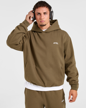 Essential Oversized Hoodie - Olive Green: The Ultimate Comfort Upgrade