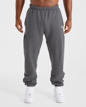 Essential Oversized Joggers - Charcoal Marl: The Ultimate Rest Day Companion
