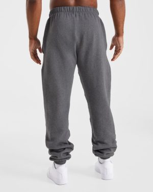 Essential Oversized Joggers - Charcoal Marl: The Ultimate Rest Day Companion