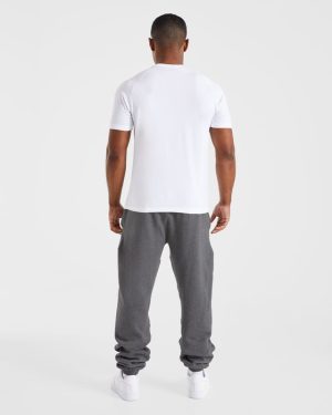 Essential Oversized Joggers - Charcoal Marl: The Ultimate Rest Day Companion