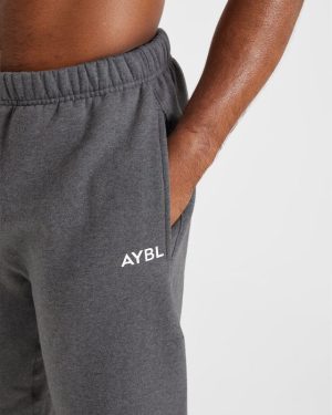 Essential Oversized Joggers - Charcoal Marl: The Ultimate Rest Day Companion