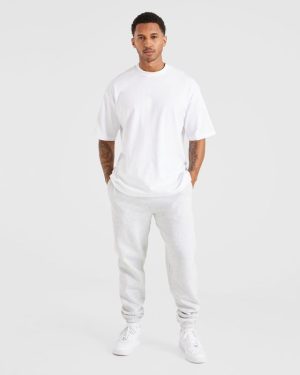 Essential Oversized Joggers - Grey Marl: The Ultimate Rest Day Companion