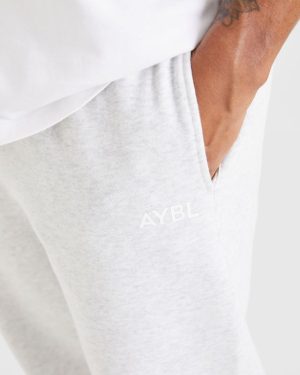 Essential Oversized Joggers - Grey Marl: The Ultimate Rest Day Companion