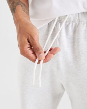 Essential Oversized Joggers - Grey Marl: The Ultimate Rest Day Companion