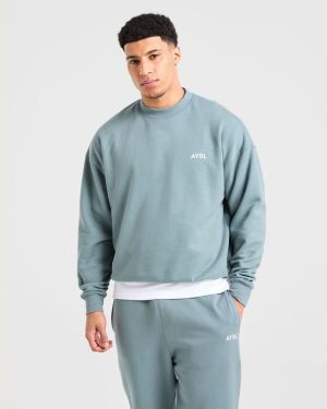 Essential Oversized Sweater - Dusty Blue: The Ultimate Comfort Upgrade