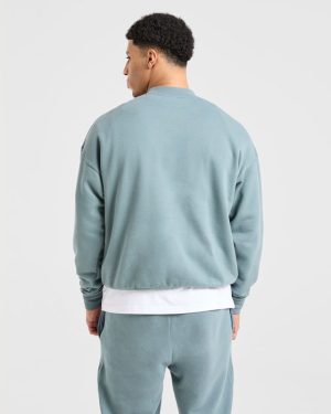 Essential Oversized Sweater - Dusty Blue: The Ultimate Comfort Upgrade