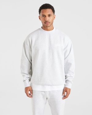 Essential Oversized Sweater - Grey Marl: The Ultimate Comfort Upgrade