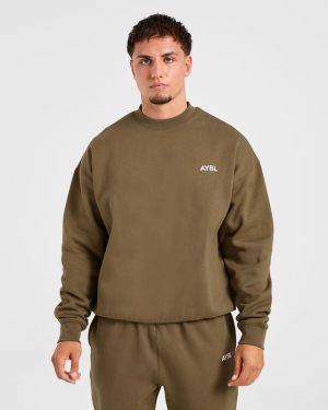 Essential Oversized Sweater - Olive Green | Premium Comfort & Style