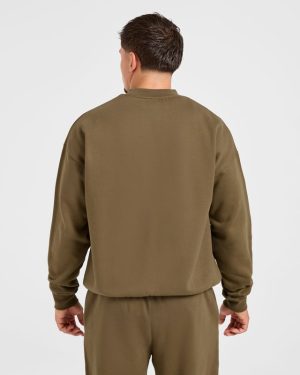 Essential Oversized Sweater - Olive Green | Premium Comfort & Style
