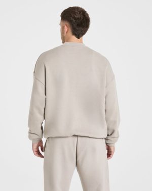 Essential Oversized Sweater - Stone: The Ultimate Comfort Upgrade