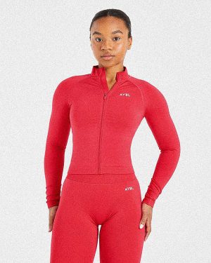 Adapt Seamless Jacket - Salsa Red: The Ultimate Summer Sculpting Essential