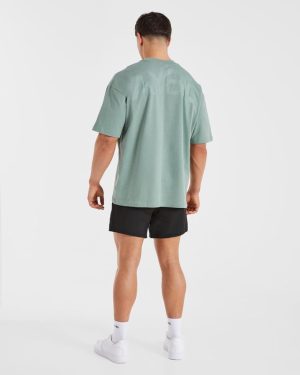 Essential Oversized T Shirt - Slate Green: The Ultimate Comfort Staple