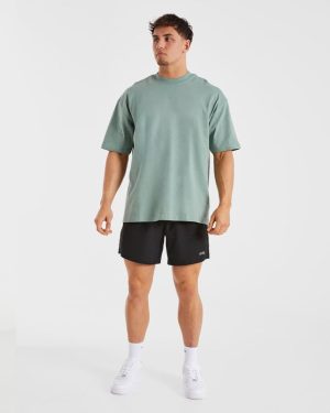 Essential Oversized T Shirt - Slate Green: The Ultimate Comfort Staple