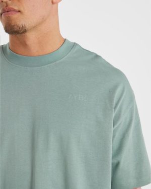 Essential Oversized T Shirt - Slate Green: The Ultimate Comfort Staple