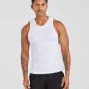 Essential Ribbed Tank - White: The Ultimate Gym Companion