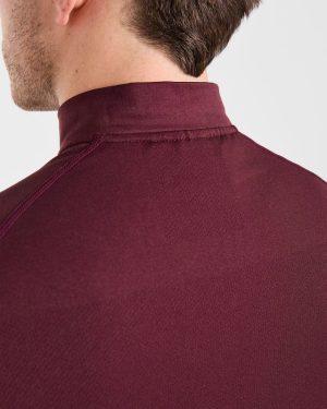 Essential Seamless 1/4 Zip Pullover - Dusty Plum: The Ultimate Performance Layer