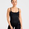 Essential Strappy Tank Top - Black: The Ultimate Workout Companion