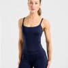 Essential Strappy Tank Top - Navy: The Ultimate Workout Companion