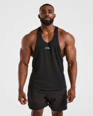 Essential Stringer - Black: The Ultimate Gym Companion