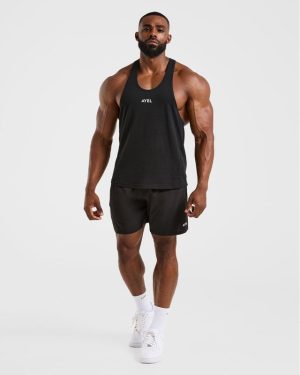 Essential Stringer - Black: The Ultimate Gym Companion