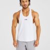 Essential Stringer - White: The Ultimate Gym Companion
