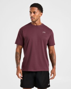 Essential T Shirt - Dark Plum: The Ultimate Cotton Staple