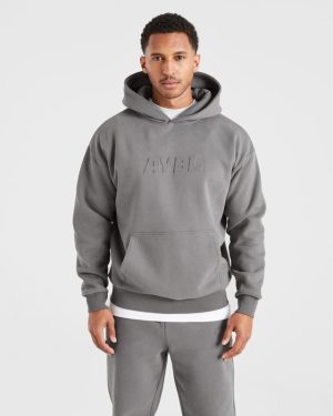 Etched Hoodie - Steel Grey: The Ultimate Blend of Comfort and Style