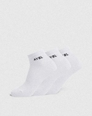 Everyday Ankle Socks (3 Pack) - White
